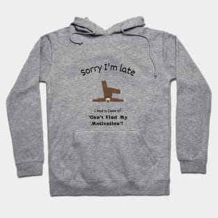 Sorry I'm late - I had a case of 'Can't find my motivation' Hoodie